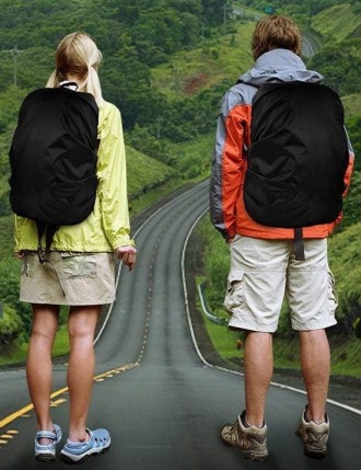 
Чохол-дощовик для рюкзака Nela-Style Raincover до 40L чорний Водонепроникний чо. . фото 4
