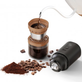 Электрическая кофемолка iCafilas предназначена для беспроводной зарядки и переза. . фото 6