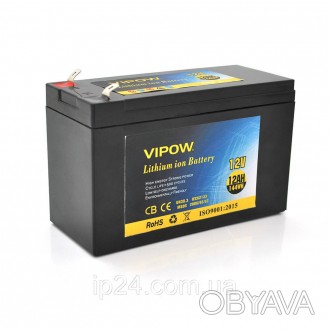 Аккумуляторная батарея литиевая Vipow 12 V 12A - это высококачественная литиионн. . фото 1