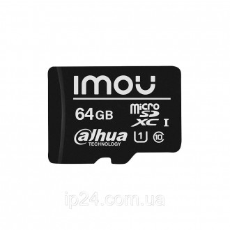 Карта памяти IMOU ST2-64-S1 microSDXC 64GB — это специально разработанная компан. . фото 2