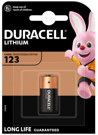 Литиевые батарейки Duracell High Power 123 изготовлены из лития высокой чистоты . . фото 2