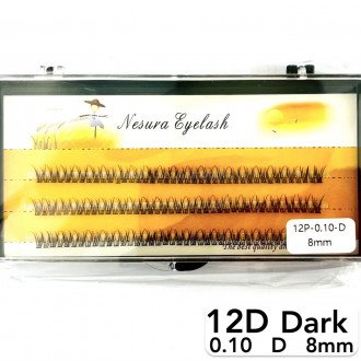 
Пучковые ресницы Nesura Premium Dark 12D V-плетение изгиб D
 
Сегодня наращиван. . фото 5