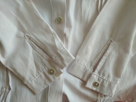 Белая школьная блузка , рубашка девочке 11-13лет, Турция .
По бирке указано р.1. . фото 8