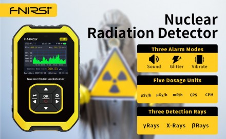 
Дозиметр FNIRSI GC-01 – измеритель уровня радиации. Fnirsi Geiger Counter Meter. . фото 2