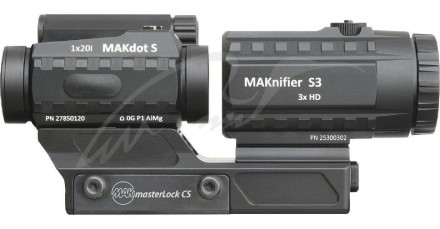 Комплект оптики MAK combo включає коліматорний приціл MAKdot S 1x20, магніфер MA. . фото 2