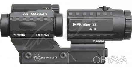 Комплект оптики MAK combo включає коліматорний приціл MAKdot S 1x20, магніфер MA. . фото 1