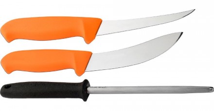 Набір MORA Hunting Set 3000 включає в себе 2 ножі для оброблення дичини (Boning . . фото 2