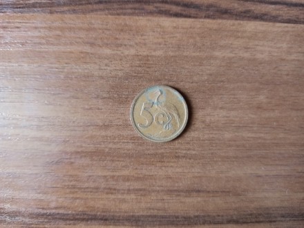 Монета 5 центів Південно-Африканська Республіка