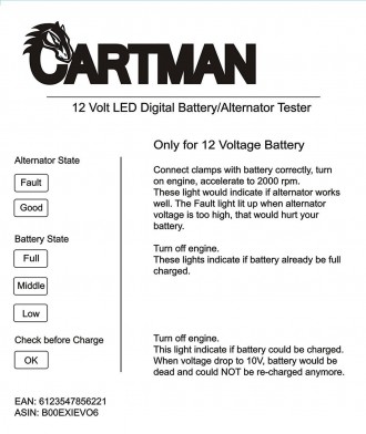 
	Світлодіодний дисплей показує стан тільки для акумулятора 12 В.
	Перевірка ста. . фото 3