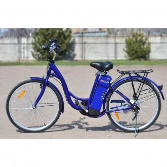 Наявні кольори: синій, червоний
 
Електричний велосипед (електрополіс, велосипед. . фото 4