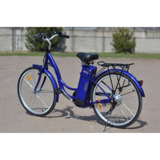 Наявні кольори: синій, червоний
 
Електричний велосипед (електрополіс, велосипед. . фото 5