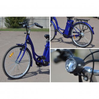 Наявні кольори: синій, червоний
 
Електричний велосипед (електрополіс, велосипед. . фото 7