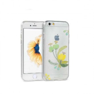 Чехол накладка Remax Flowers iPhone 6 Plus - прозрачный и стильный силиконовый ч. . фото 2