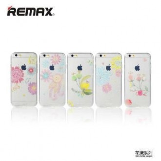 Чехол накладка Remax Flowers iPhone 6/6s - прозрачный и стильный силиконовый чех. . фото 3