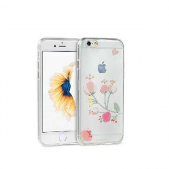 Чехол накладка Remax Flowers iPhone 6 Plus - прозрачный и стильный силиконовый ч. . фото 2