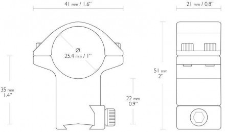 Кільця і моноблоки Hawke призначені для кріплення оптичних пристосувань. В залеж. . фото 3