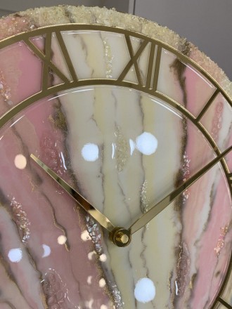 Настінний годинник з серії EPOXY - це втілення краси епоксидної смоли у поєднанн. . фото 4