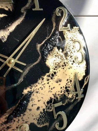 Настінний годинник з серії EPOXY - це втілення краси епоксидної смоли у поєднанн. . фото 6