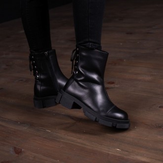 Женские ботинки черные Jinx 3344 Ботинки женские выполнены из натуральной кожи в. . фото 6