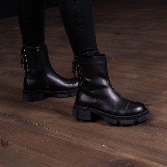 Женские ботинки черные Jinx 3344 Ботинки женские выполнены из натуральной кожи в. . фото 2