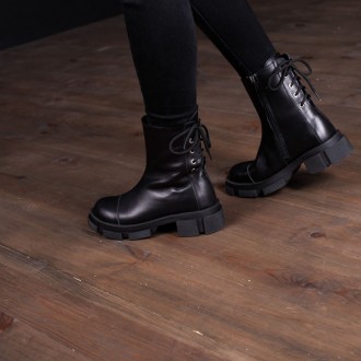 Женские ботинки черные Jinx 3344 Ботинки женские выполнены из натуральной кожи в. . фото 5