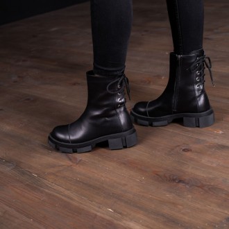 Женские ботинки черные Jinx 3344 Ботинки женские выполнены из натуральной кожи в. . фото 9