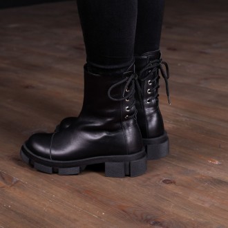 Женские ботинки черные Jinx 3344 Ботинки женские выполнены из натуральной кожи в. . фото 3
