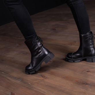 Женские ботинки черные Jinx 3344 Ботинки женские выполнены из натуральной кожи в. . фото 8