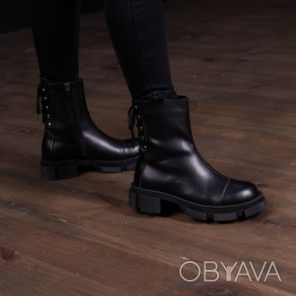 Женские ботинки черные Jinx 3344 Ботинки женские выполнены из натуральной кожи в. . фото 1