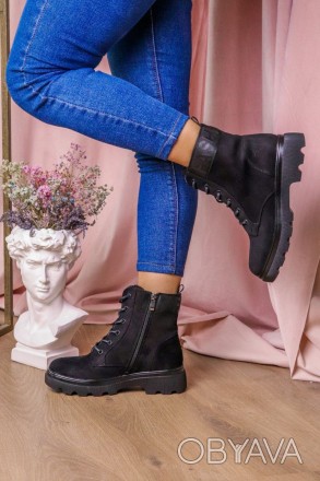 Женские ботинки черные Kaitlin 2276 Ботиночки женские выполнены из искусственной. . фото 1