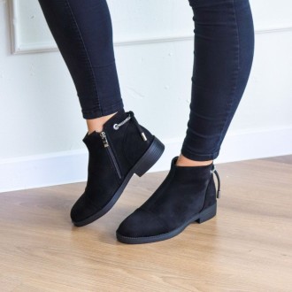 Женские ботинки черные Leila 3275 Ботинки женские выполнены из искусственной зам. . фото 4