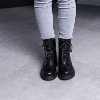 Женские ботинки черные Neighme 3439 Ботинки женские выполнены из натуральной кож. . фото 8