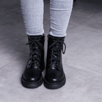 Женские ботинки черные Neighme 3439 Ботинки женские выполнены из натуральной кож. . фото 3