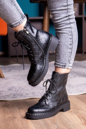 Женские ботинки черные Richardson 2396 Ботинки женские выполнены из искусственно. . фото 4