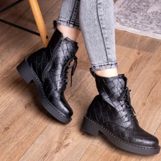 Женские ботинки черные Richardson 2396 Ботинки женские выполнены из искусственно. . фото 8