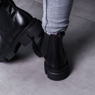 Женские ботинки черные Trotter 3447 Ботинки женские выполнены из натуральной кож. . фото 8
