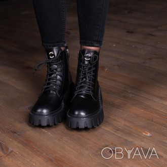 Женские ботинки черные Ursula 3347 Ботинки женские выполнены из натуральной кожи. . фото 1