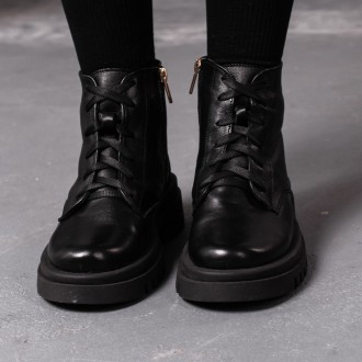 Женские зимние ботинки черные Aria 3389 Ботинки женские выполнены из натуральной. . фото 2