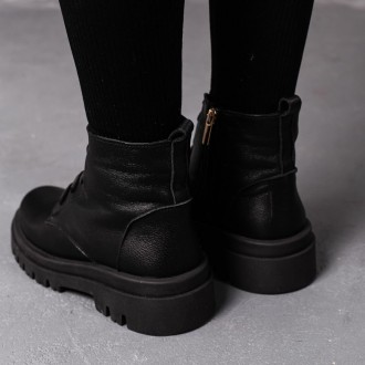 Женские зимние ботинки черные Aria 3389 Ботинки женские выполнены из натуральной. . фото 3