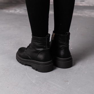 Женские зимние ботинки черные Aria 3389 Ботинки женские выполнены из натуральной. . фото 6