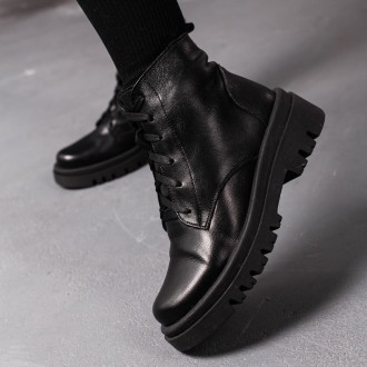 Женские зимние ботинки черные Aria 3389 Ботинки женские выполнены из натуральной. . фото 9