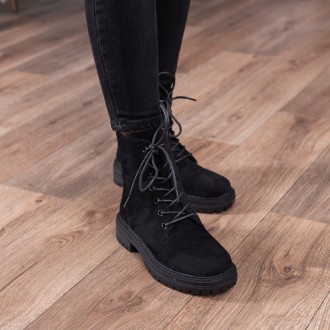 Женские ботинки зимние черные Bolt 3340 Ботинки женские выполнены из искусственн. . фото 2