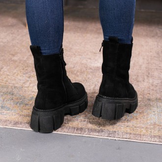 Женские зимние ботинки черные Bronco 3370 Ботинки женские выполнены из исскусств. . фото 7
