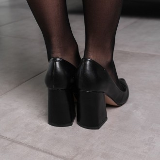 Женские туфли черные Ceedee 3581 Туфли женские выполнены из искусственной кожи. . . фото 5