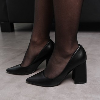 Женские туфли черные Ceedee 3581 Туфли женские выполнены из искусственной кожи. . . фото 6