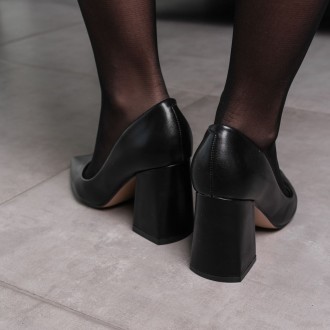 Женские туфли черные Ceedee 3581 Туфли женские выполнены из искусственной кожи. . . фото 3