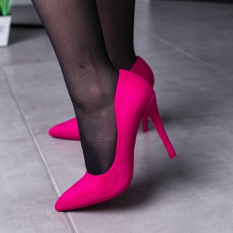 Женские туфли розовые Fox 3451 Туфли женские выполнены из искусственной замши. М. . фото 8