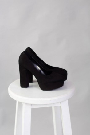 Женские туфли черные Galatea 2473 Туфли женские выполнены из искусственной замши. . фото 6