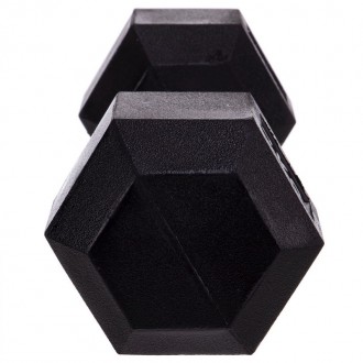 Гантель 1 шт. 7 кг цельная шестигранная гексагональная
Тип: цельная.
Форма: шест. . фото 7