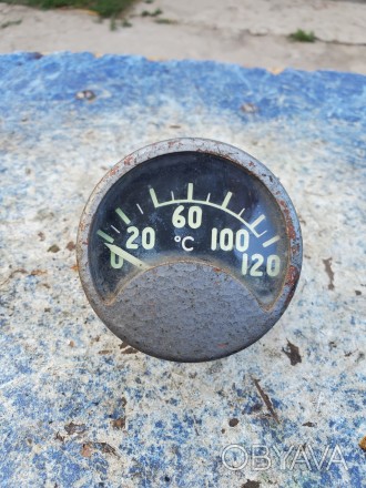 Продам Датчик-покажчик температури 120 градусів авіаційний СРСР 
, якісний стан . . фото 1